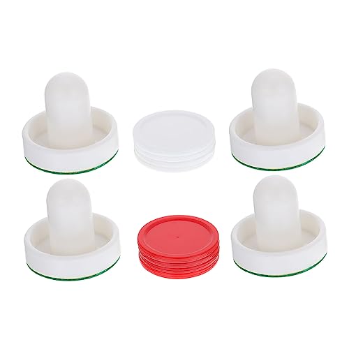 HONMEET Hockey Machine Accessories 2 Sets Air Hockey and Pushers Plastic Game Parts