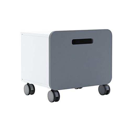 Preisvergleich Produktbild Demeyere Nachttisch 'Filou', Holz, Perle weiß / grau