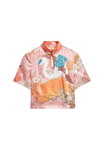Blouse femme Superdry Mandarin Jacquard - vue 2