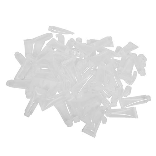 50 Pack 10Ml Lip Gloss Tubes Empty Lotion Refill Tubes Squeeze Tubes for DIY Travel Distribution