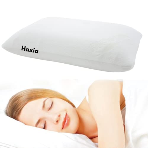 Haxia Oreiller orthopédique cervicales relaxante en Bloc Ergonomique mémoire de Forme 60 x 40 cm Hauteur 13 cm soulager Vos douleurs cervicale Housse Lavable Semi Ferme Adulte et Enfant Cover