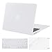 MOSISO Plastic Hard Shell Case & Keyboard Cover & Screen Protector Only Compatible with MacBook Air 13 inch (Models: A1369 & A1466, Older Version 2010-2017 Release), White