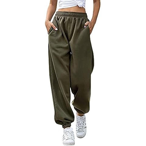 Love My Fashions Women's Plain Gym Sport Jogger Sweatpants & Winters Joggers Pockets Pants and Baggy Elastic Waist Trousers Cover