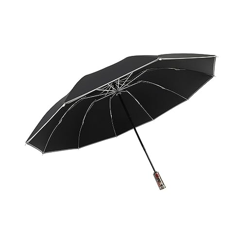 Parapluie automatique pliable pour femme, modèle compact et robuste pour la pluie et le soleil