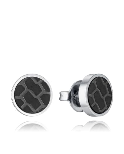 Pendientes hombre negro mate Viceroy para un estilo casual y de oficina