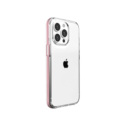 motomo ACHROME SHIELD �X�}�z�P�[�X ���� �N���A�P�[�X �ϏՌ� �J�o�[ �K���X �o���p�[ TPU ���� �Ռ� �z�� �X���� �\�t�g ���^ (�}�b�g�s���N, iPhone 13 Pro)