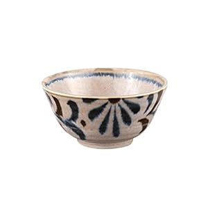 Prachtige kom Retro Keramische Soepkom Japanse Home Keuken Ramen Kom 4.5 Inch Servies Geschikt for Microgolfoven (blauw)