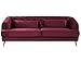 Produktbild Beliani Retro Samt 3-Sitzer Sofa Burgunderrot Chesterfield Stil mit Kissen Sletta