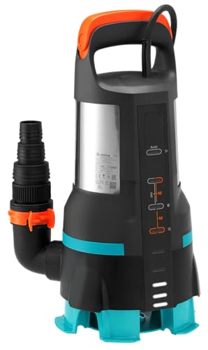 Gardena 09049-20 Klar-/Schmutzwasser-Tauchpumpe 19500 Aquasensor, Standard, small, bis zu 19.500 l/h - led-aquasensor