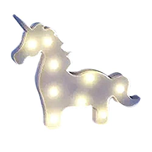 Lampada a forma di Unicorno