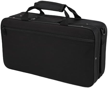 Padded Clarinet Case Gig Bag - Bb/B# Clarinet Protective Carry Case With Strap (35.5x21x11cm)