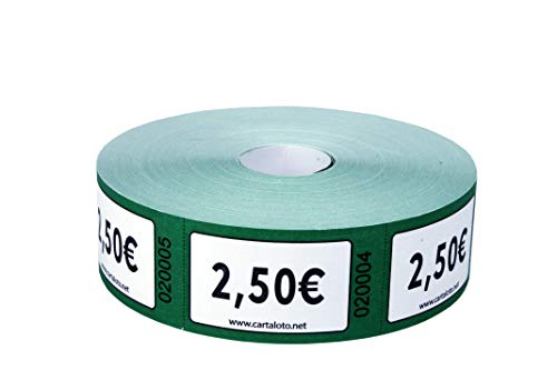 CARTALTO- Rolle mit 1000 Tickets, Wert 2,00 €, grün, BITR2503, Mehrfarbig Cover