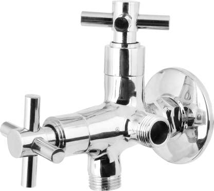 Floyd Two in One Angle Cock - Cross (COR-2120) Twin Elbow Valve Faucet (Wall Mount Installation Type)