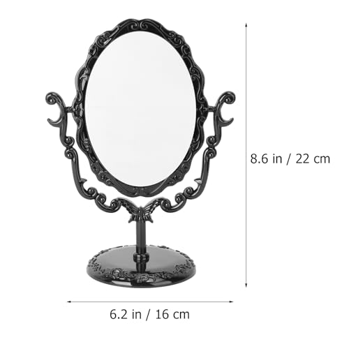 Espejo Vintage Giratorio para Maquillaje con Marco Negro miniatura 6