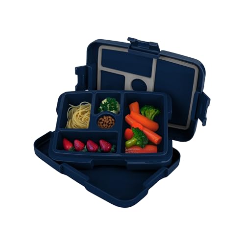 FOCO NFL Unisex-Adult Officially Licensed Team Color Stripe Primary Logo Football Leak Proof 5 Compartment Bento Lunch Box - Seattle Seahawks by FOCO - Image 3