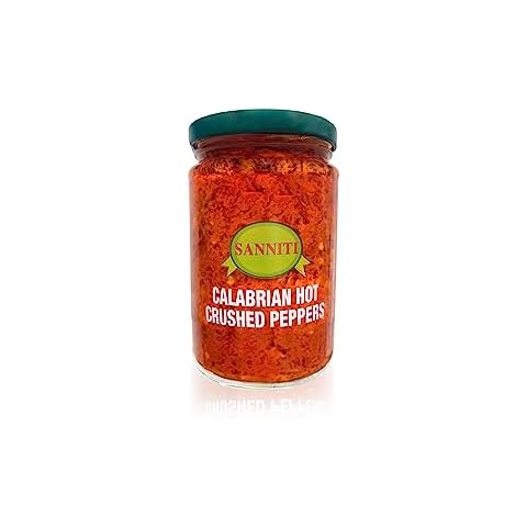 Sanniti Crushed Italian Calabrian Chili Peppers, 10 ounce Cover