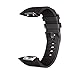 NotoCity Compatible Gear Fit2 Pro Band Solft Silicone Gear Fit2 Watch Strap for Gear Fit2 Pro Smartwatch Bands(Black, Small)