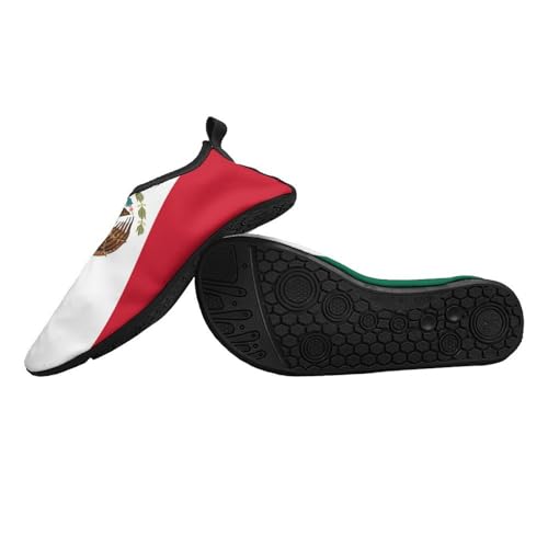 Mexican Flag Water Shoes for Women Men Quick-Dry Aqua Socks Swim Beach Barefoot Yoga Surf Pool Camping2