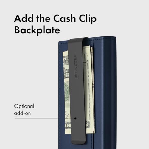 Ekster Men's Wallet PRO | RFID Blocking Parliament Leather Minimalist Wallet | Holds 14 Cards & Cash | Slim Cardholder for Men w/Push Button Designed for Quick Card Access | Navy3