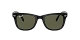 ray ban wayfarer herren amazon Protective case included Ray-Ban Unisex Folding Wayfarer Sonnenbrille, Schwarz (Gelstell: Schwarz, Gläser: Polarized Grün Klassisch 601/58), Large (Herstellergröße: 54)