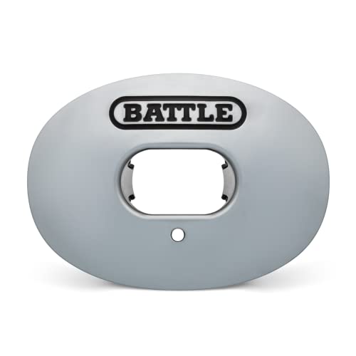 Battle Oxygen Lip Protector Mouthguard – Football and Sports Mouth Guard – Maximum Oxygen Supply – Mouthpiece Fits with or Without Braces – Impact Shield Protects Lips and Teeth