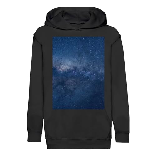 Sweat à capuche enfant Voie Lactée premium motif galaxie et constellation