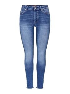 Only Femme Onlroyal High Waist Skinny Jeans, Medium Blue Denim, L 32L EU