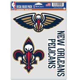 Autocollants NBA New Orleans Pelicans WinCraft idée cadeau fan