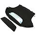 KQQIO Convertible Soft Top Replacement for 2003-2008 BMW Z4, Soft Roof with Clear Heated Glass Window Black Sailcloth Vinyl