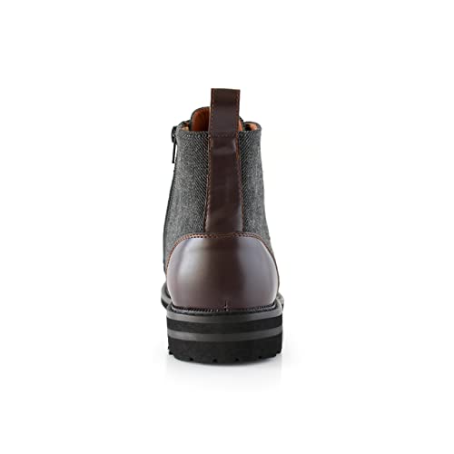 Image of Polar Fox Men's Ankle Dress Boots | Lace-up Casual Fashion Boot Collection | Cap Toe & Plain Toe Styles |