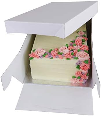 PME BCO895 Oblong Cake Card & Cake Box 15 x 11/38 x 27 cm, Cardboard, White