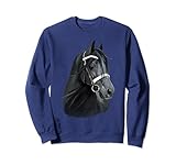 Vista Lateral Cabeza Caballo Negro Craze Tees