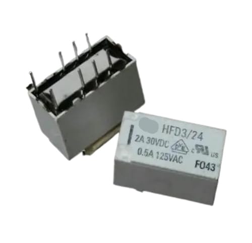 Relais HFD3 3V à 24V miniature TX2-2A avec 8 broches pour commutation stable