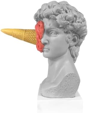 6.3 Inch Ice Cream David Head Resin Scul…