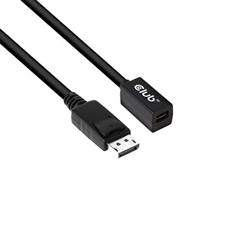 Club 3D CAC-1120 Mini DisplayPort to DisplayPort Bi-Directional 1.4/Hbr3 F/M Cable DP 1.4 8K 60Hz 1m - 3.28Ft
