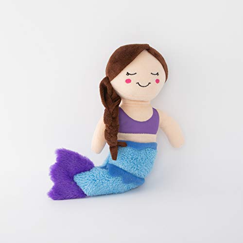 ZippyPaws - Squeaky Super Soft Plush Dog Toy - Storybook Snugglerz - Maddy The Mermaid