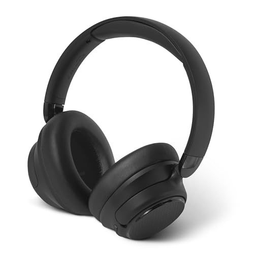 Amazon Basics - Cuffie Bluetooth over-ear con cancellazione attiva del rumore ibrida, Senza fili, Nero, Taglia unica