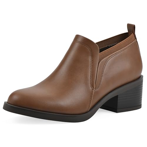 Botte Tendance WHITE MOUNTAIN Femme Culvert Châtain Lisse en 40 EU