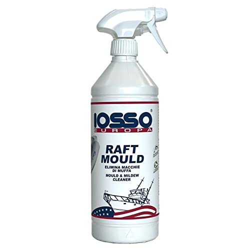 Elimina la macchie di muffa Iosso Raft Mould, Elimina Macchie di Muffa da gommoni e cuscinerie, 750 ml