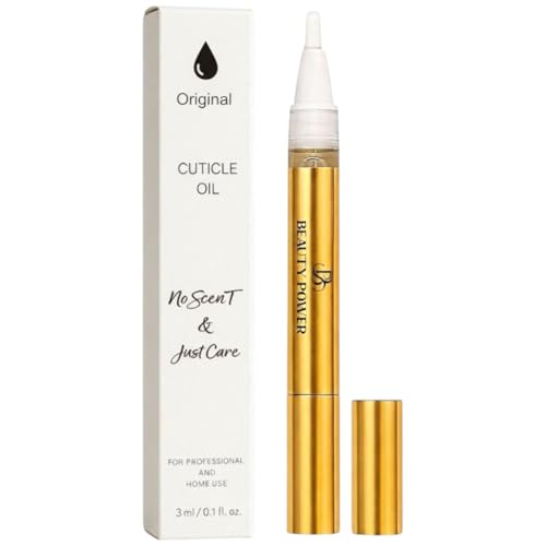 Beauty Power Nail Oil Cuticle Pen - Fragrance Free - Nail Strengthener & Growth Serum with Vitamin...