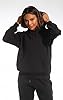 Light & Shade Women's Hooded Soft Touch Ladies Loungewear Hoodie Sweatshirt Top, Black, XS #1