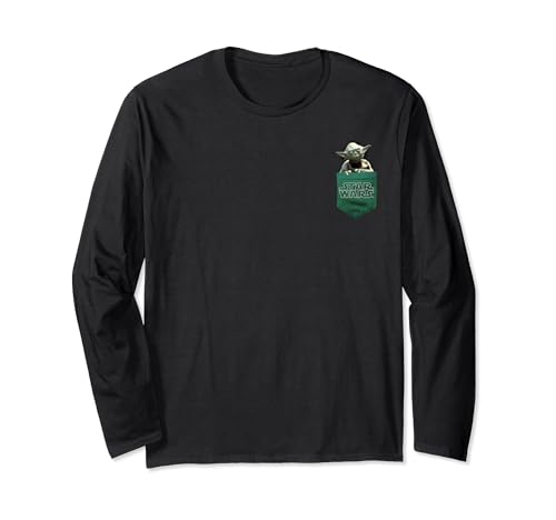 T-shirt Star Wars Yoda avec poche vêtements manches longues homme et femme