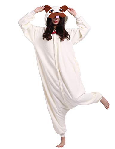 Pyjamas kigurumi adulte déguisement carlin idée cadeau Noël et fête