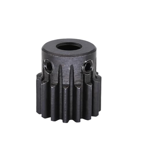 Bevel Gear Pinion Hardware Mechanical Module 1 Spur Gear 1M-15T/16T Carbon Steel Motor Gear Bore Size 4/5/6/6.35/7/8mm Transmission Accessories(1M-16T-6.35mm)