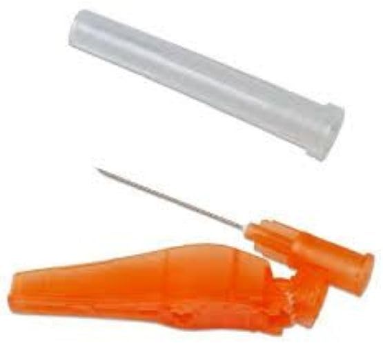 Cardinal Health™ Monoject™ Hypodermic Safety Needle, Blue, 23GA x 1IN, Case of 800