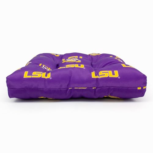 Image of Everything Comfy College Covers LSU Tigers Indoor Outdoor Seat Cushion Patio D Cushion