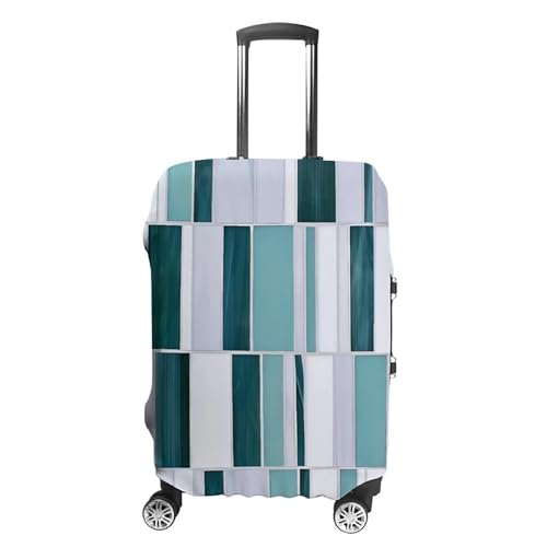 Abstract Geometric Printed Luggage Cover Protector, Fits 18-32 Inch Luggage