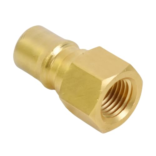 Image of Multi-Purpose Brass Hydraulic Quick Connect Nipple 1 /4 NPTF Compatible With Parker 60 Series Nipples BH2-61