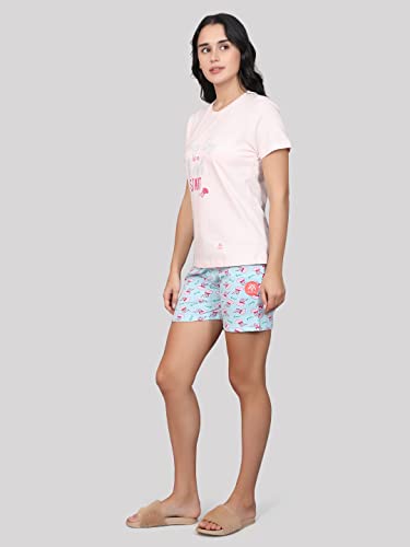 Image of Evolove Women Night Suit Set /Top Short Set