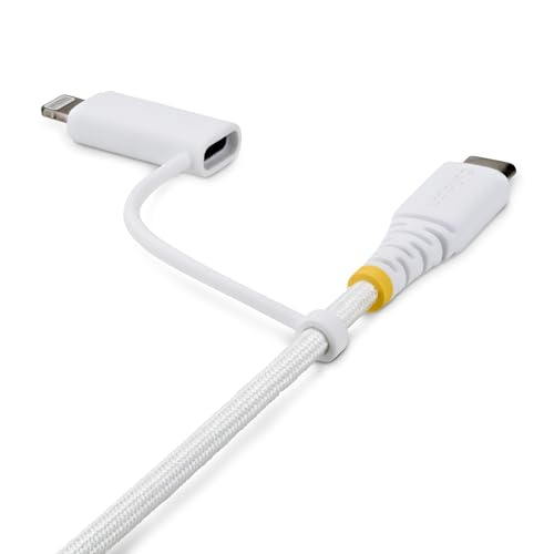 Cable de carga USB-C con conector adaptador Lightning reversible de 60W y 30W 2